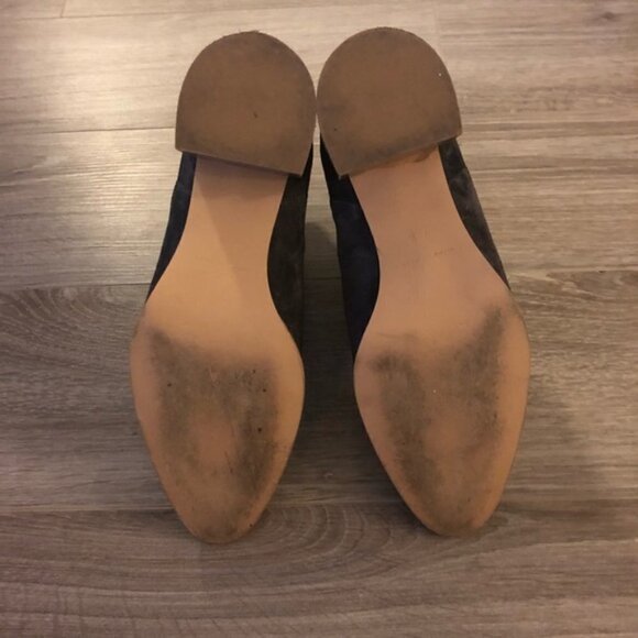 Everlane Grey Suede The Heel Boot Ankle Boots Size 11 - Picture 7 of 7